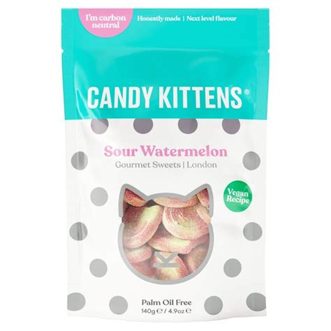 Candy Kitten Sour Watermelon Sweets 140g Tesco Groceries