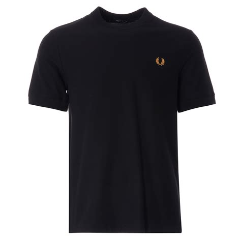 Fred Perry Pique T Shirt Black M8524 102