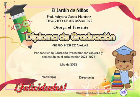 Diplomas De Graduacion Para Editar