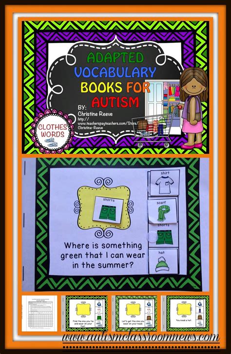 Adapted Interactive Books For Teaching Vocabulary Autism Teaching