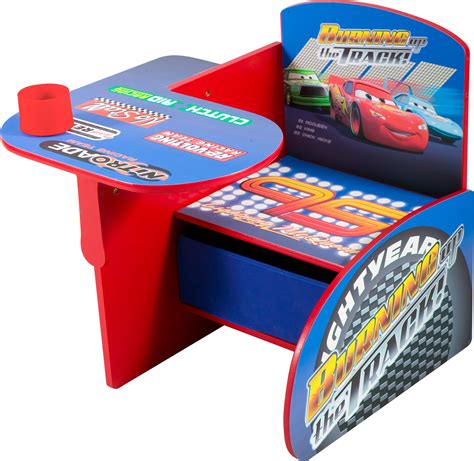 Buy Disney Cars Chair Desk With Pull Out Under The Seat Storage Bin