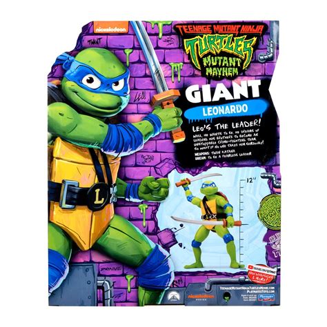 teenage mutant ninja turtles mutant mayhem movie leonardo 12 inch giant action figure