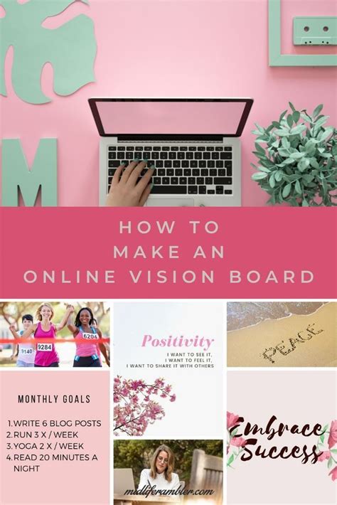 How To Make A Digital Vision Board With Free Template Online Vision