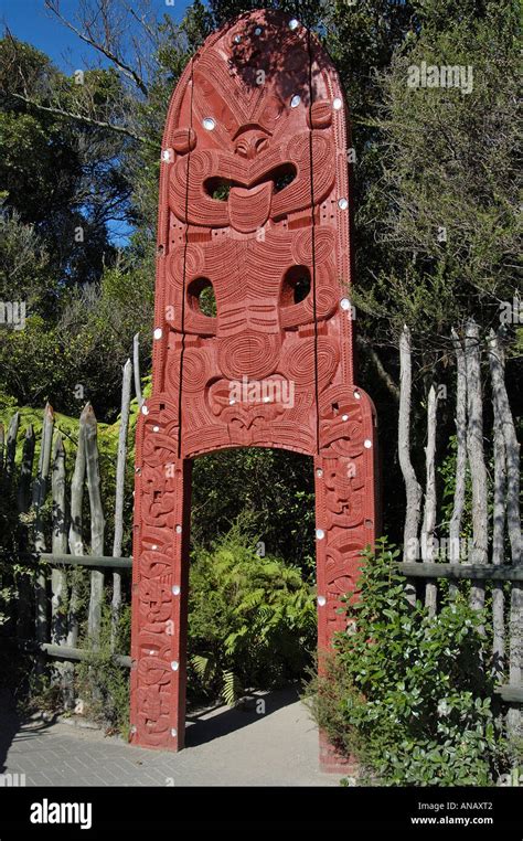 Maori Entrance Gate Hi Res Stock Photography And Images Alamy
