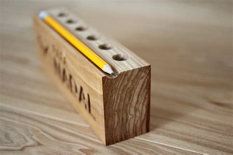 Wood Pencil Holder Plans The Block Will Be Visible On Three Sides
