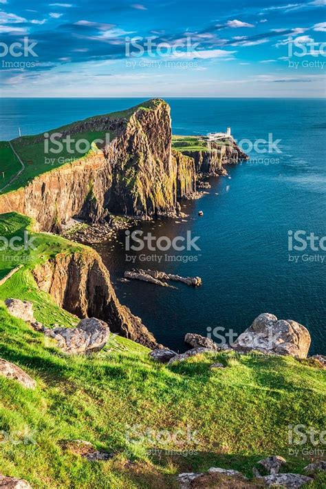 Neist point is one of the most famous lighthouses in scotland and can be found on the most westerly tip of skye near glendale. Stunning sunset at the Neist point lighthouse, Scotland | Scenery, Isle of skye, Beautiful places