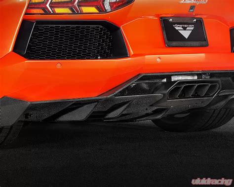 Vorsteiner V Aero Rear Diffuser Carbon Fiber Pp 2x2 Glossy Lamborghini