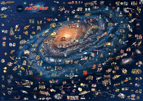 Milky Way Galaxy Map Map Of The World Vrogue