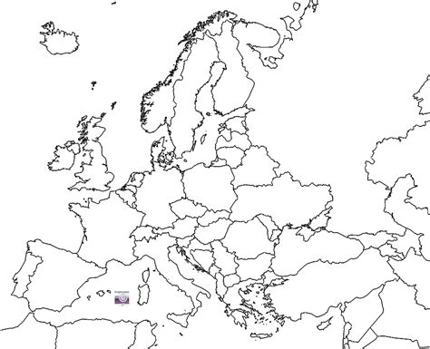 Europe Map Png Png Mart
