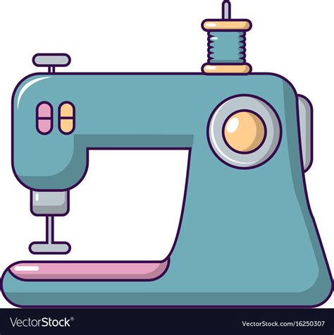 Sewing Machine Icon Cartoon Style Royalty Free Vector Image