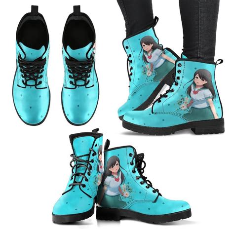 Anime Boots 4 Combat Boots Anime Custom Shoes Vegan Etsy