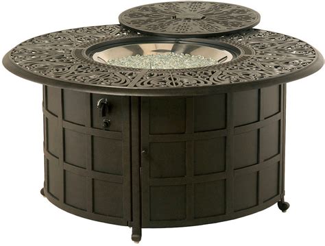 Fh Casual 48 Round Enclosed Gas Fire Pit Table The Fire House
