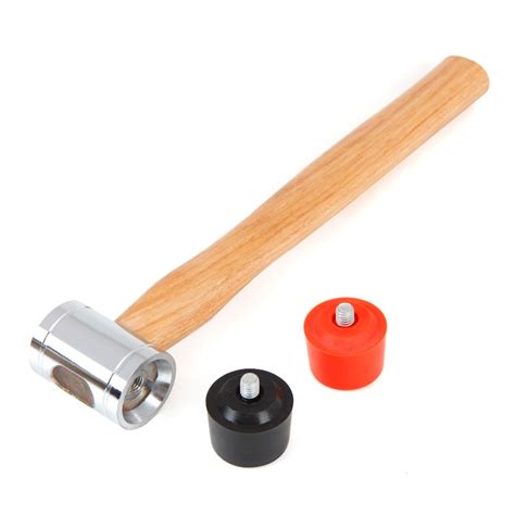 35mm Rubber Hammer With Wooden Handle