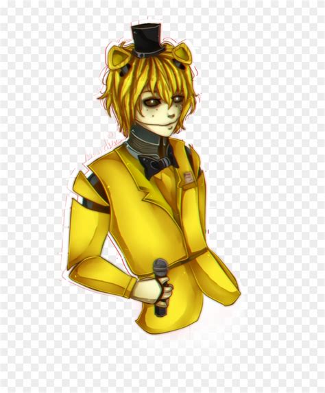 Fnaf At Withered Golden Freddy Human Free Transparent Png Clipart