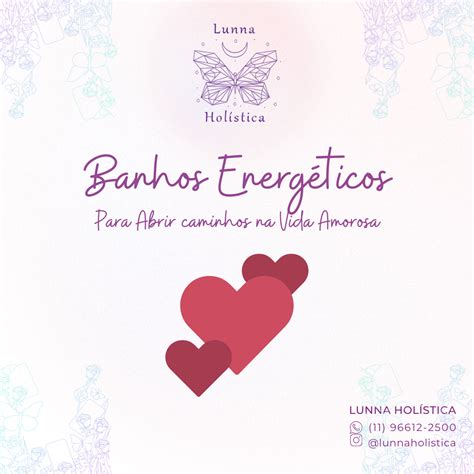 Banhos Energ Ticos Para A Vida Amorosa Lunna Hol Stica Hotmart