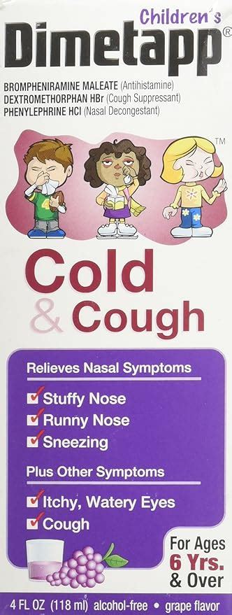 Dimetapp Dm Cold And Cough Elixir 4oz Health And Personal Care