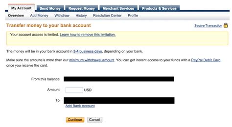 Doing so will transfer your selected amount of money from paypal into your bank account. Can i withdraw money from paypal without being verified > THAIPOLICEPLUS.COM
