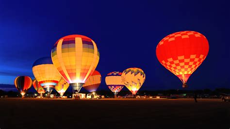 Evening Hot Air Balloon Glow Waterford