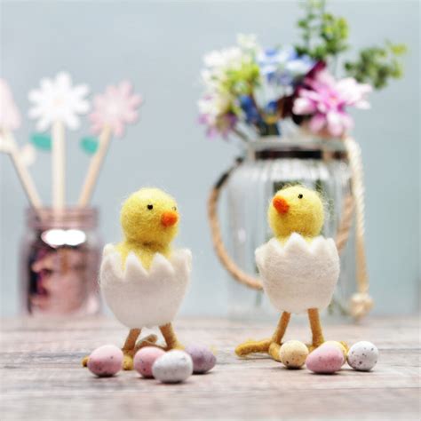 personalised felt hatching chick decoration t by postbox party