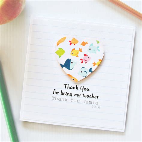9 Amazing Handmade Thank You Card For Teacher To Make At Home