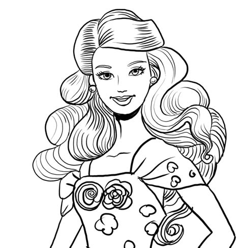 Happy Birthday Barbie Coloring Page Images And Photos Finder