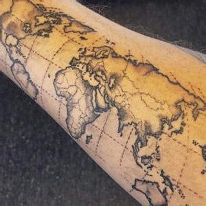 Tatuajes De Mapas Recopilaci N De Dise Os Y Significado Tatuantes