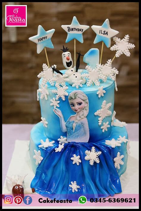 Frozen Theme 2 Tier Birthday Cake Cakes In Lahore Cake Feasta