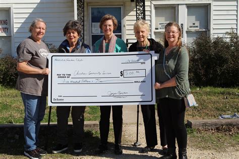 Garden Club Donates To Community Center Navasota Examiner
