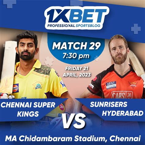 Sunrisers Hyderabad Vs Chennai Super Kings Ipl 2023 29th Match
