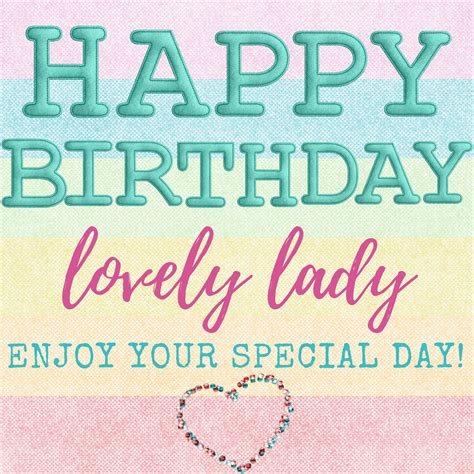 These soft and fuzzy messages can be sent to thoughtfulness can never go unnoticed; Happy b-day lovely lady! | Happy birthday wishes for her ...