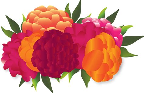 Orange Flower Clipart Mexican Flower Mexican Paper Flowers Clipart