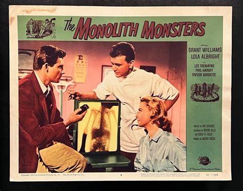 The Monolith Monsters 1957 Original Lobby Card Sci Fi Ebay Lobby