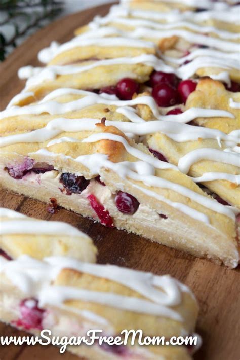 There's around 17g of protein in one serving. Keto Cranberry Cream Cheese Danish (Nut Free) | Recipe | Low carb recipes dessert, Cranberry ...