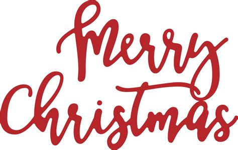 Merry Christmas Word SVG Cut File - Snap Click Supply Co.