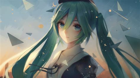 Download 1920x1080 Wallpaper Hatsune Miku Anime Girl Beautiful Eyes