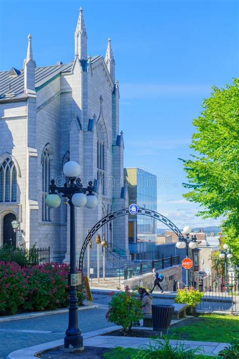 Presbyterian St Andrews Church In Quebec City Stock Image Image Of