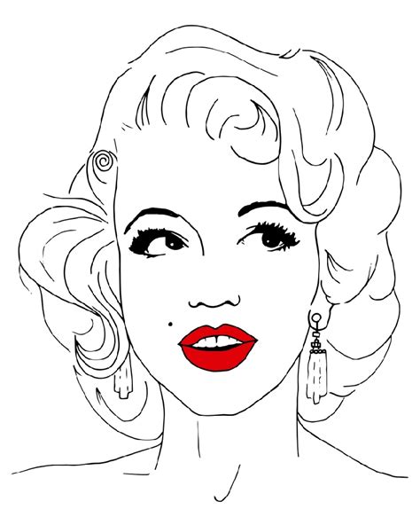 Marilyn Monroe Coloriage Dessin De Marilyn Monroe Dessins Pinterest