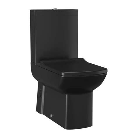 Creavit Lara Black Combined Bidet Close Coupled Toilet All In One With