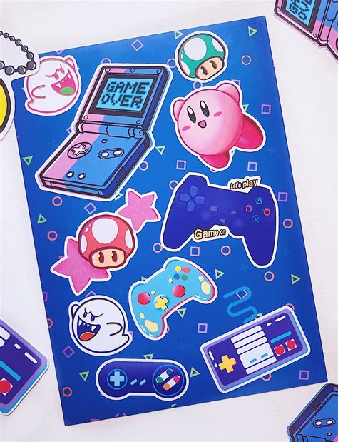 Nintendo Sticker Set Switch Game Boy Kirby Mario Sticker For Etsy