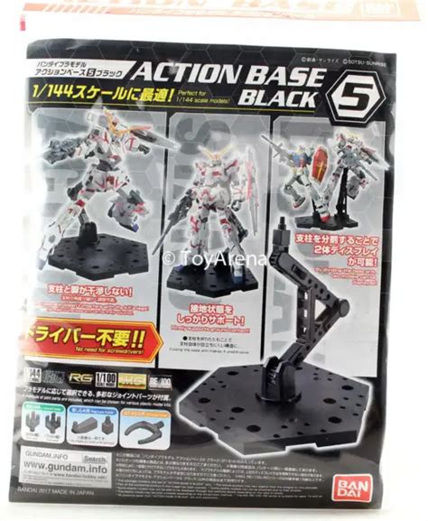 Bandai Gundam Gunpla Plamo Action Base 5 Black Stand Model Kit Eur 15