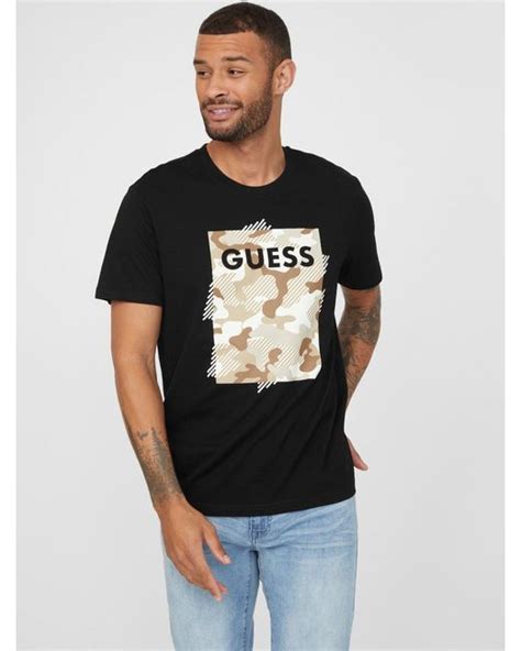Guess Factory Luger Tee In Black For Men Lyst