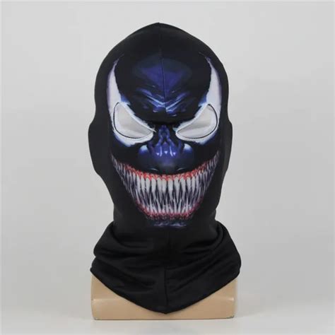 Movie Venom Spiderman Mask Black Edward Brock Dark Superhero Venom Mask