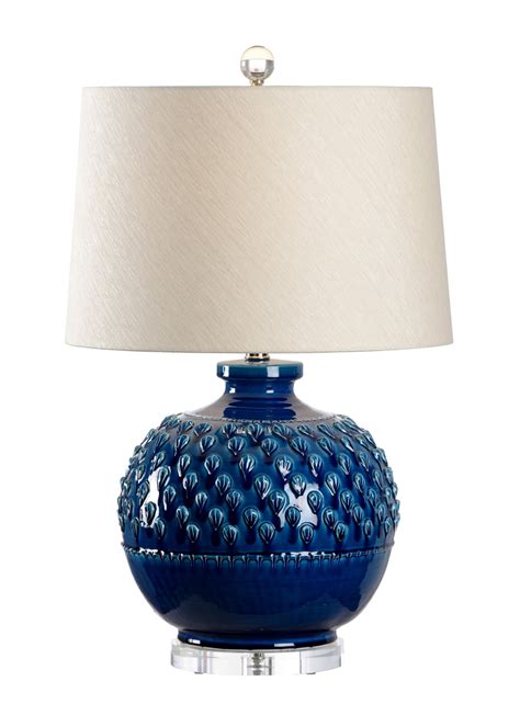 Wildwood Lamps Carlotta Indigo Blue Ceramic Lamp 17167