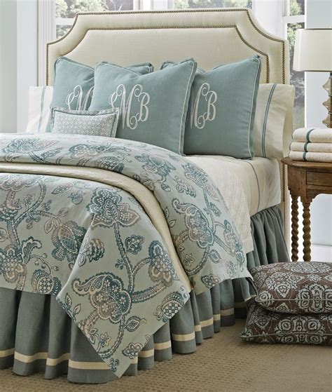Monogrammed bedding is a classic design staple and a true inspiration to traditional bedroom décor. Monogrammed bedding...yay or nay? - The Enchanted Home ...