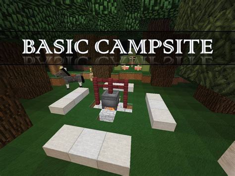 Minecraft Campsite Let S Build Youtube