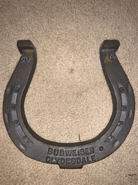 Budweiser Clydesdale Horseshoe 50th Anniversay 1982 Commemorative