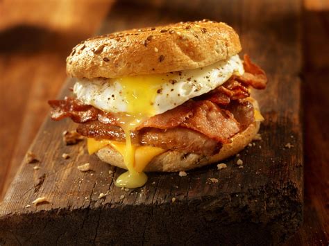 Bagel Bacon Sausage And Egg Breakfast Sandwich Florida Country Magazine