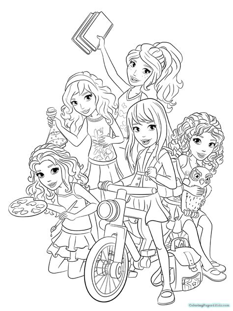 Lego friends can put a smile on your face. Lego Coloring Pages For Girls at GetColorings.com | Free ...