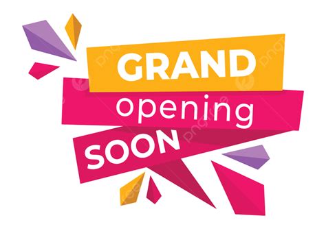 Opening Soon Banner Vector Png Images Shop Or Store Grand Opening Soon