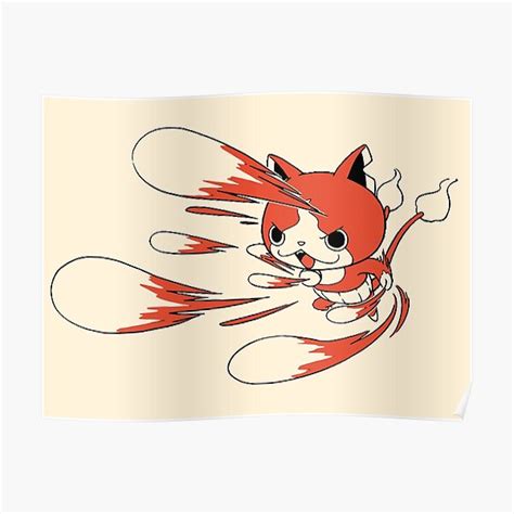 jibanyan poster for sale by zb1994 redbubble